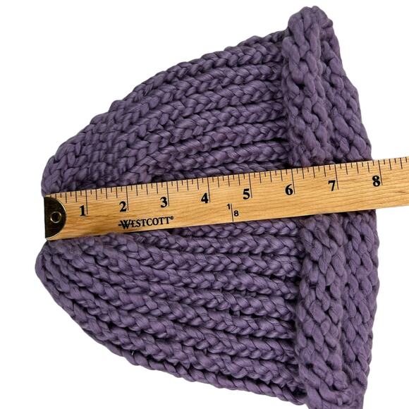 Soft Slouchy Handmade Winter Hat Toque Toboggan Light Purple Gift Idea - Picture 10 of 10